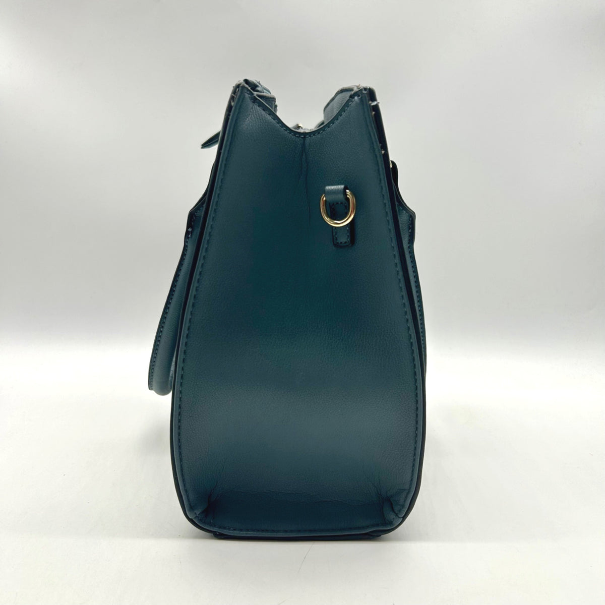Matthew &amp; Julian Blue Faux Leather Top-Handle Satchel Bag