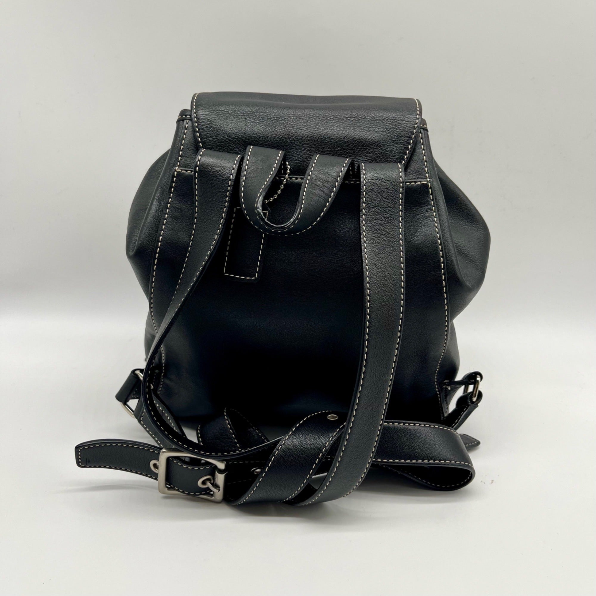 Coach Black Leather Backpack 9569