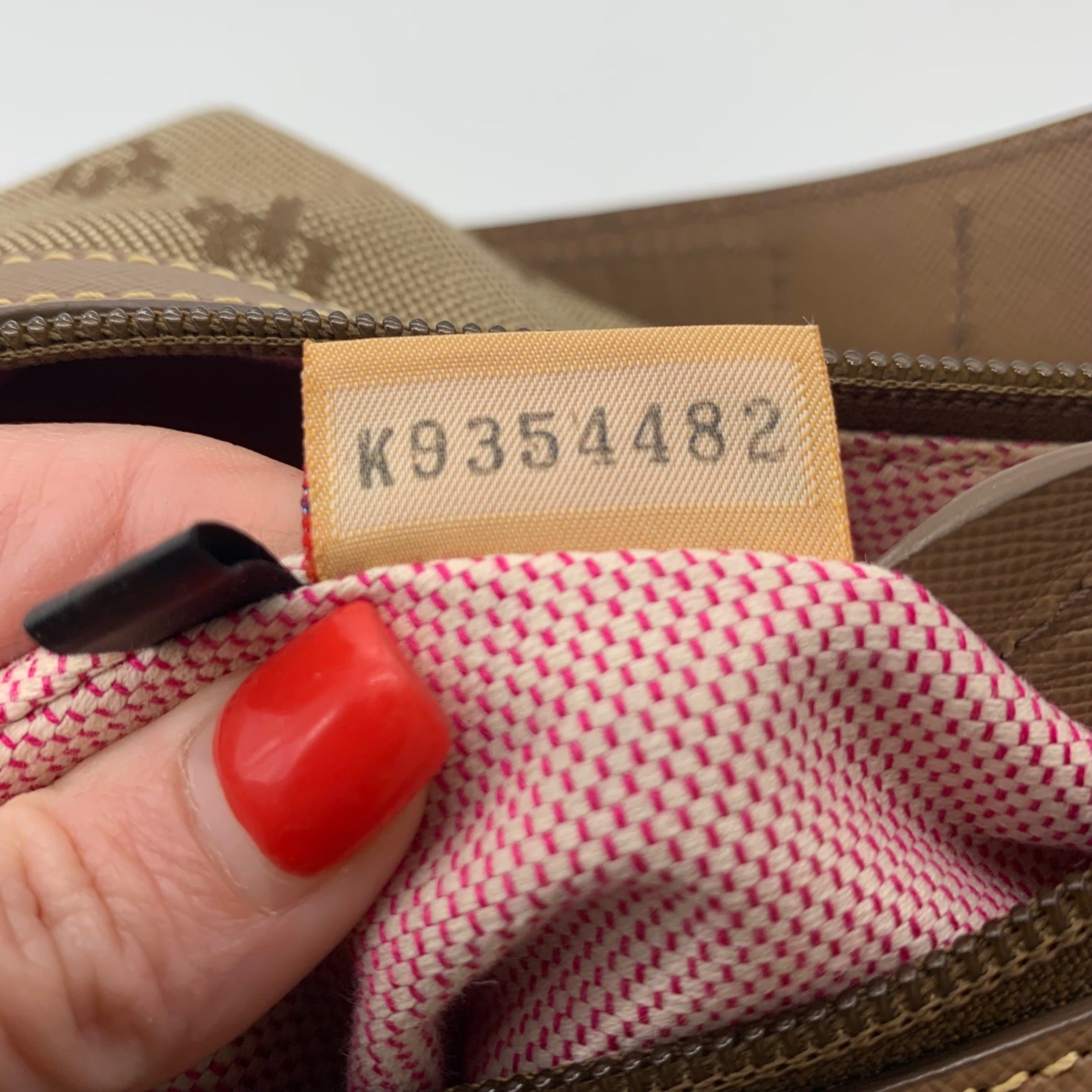 Dooney &amp; Bourke Brown Vintage Monogram Canvas Shoulder Hobo Bag