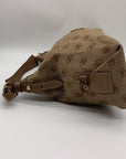 Dooney & Bourke Brown Vintage Monogram Canvas Shoulder Hobo Bag