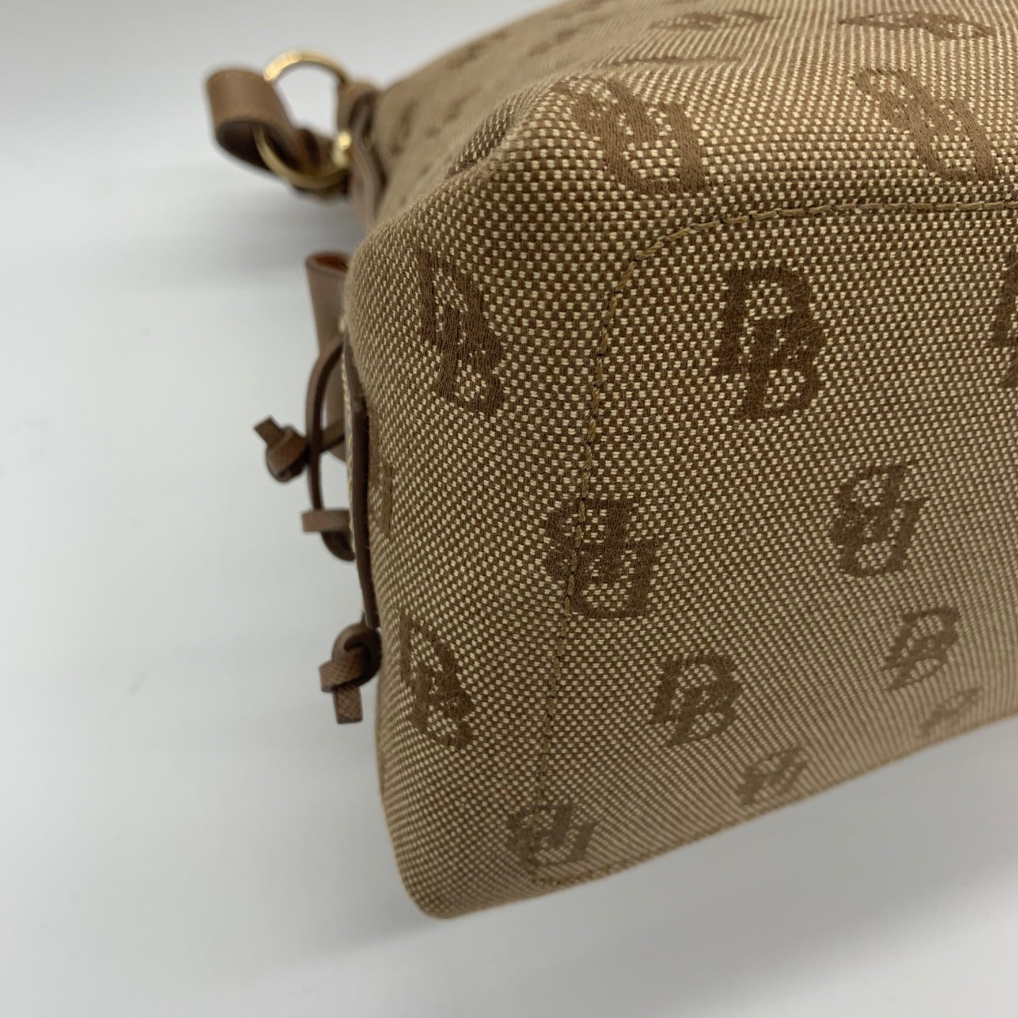 Dooney &amp; Bourke Brown Vintage Monogram Canvas Shoulder Hobo Bag