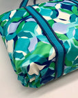 Coach Multi Color Nylon Satin Canvas Poppy Kaleidoscope Op Art Tote 14747
