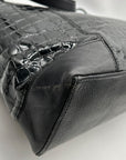 Brighton Black Patent Leather Jetson Laptop Tote Bag