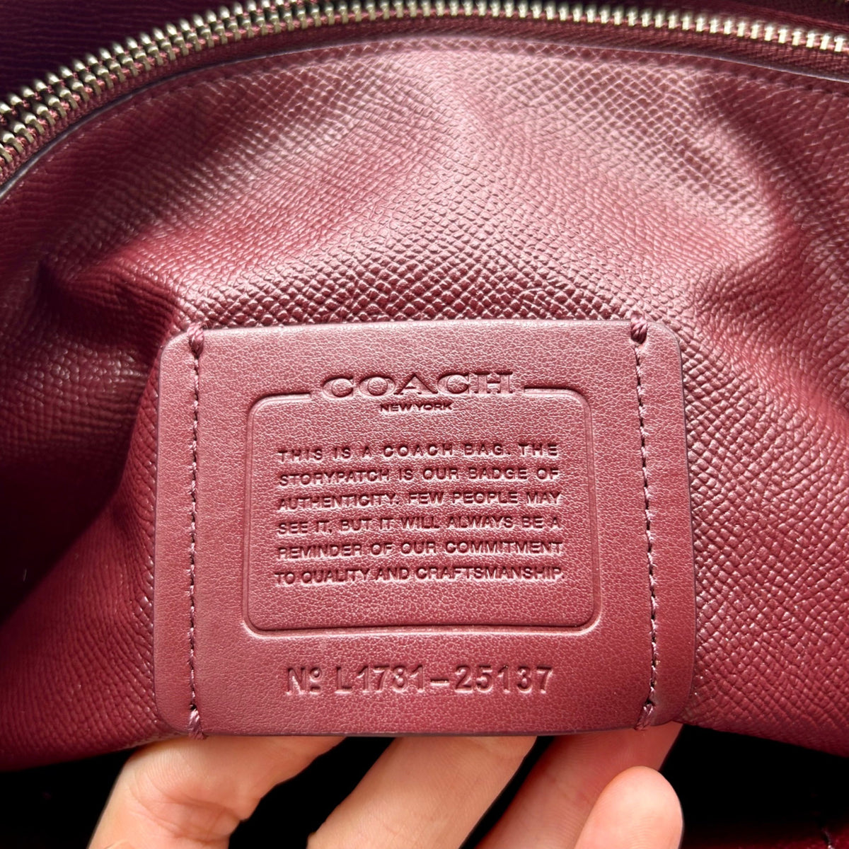 Coach Red Pebbled Leather Charlie Carryall Bag 25137