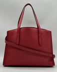 Coach Red Pebbled Leather Charlie Carryall Bag 25137