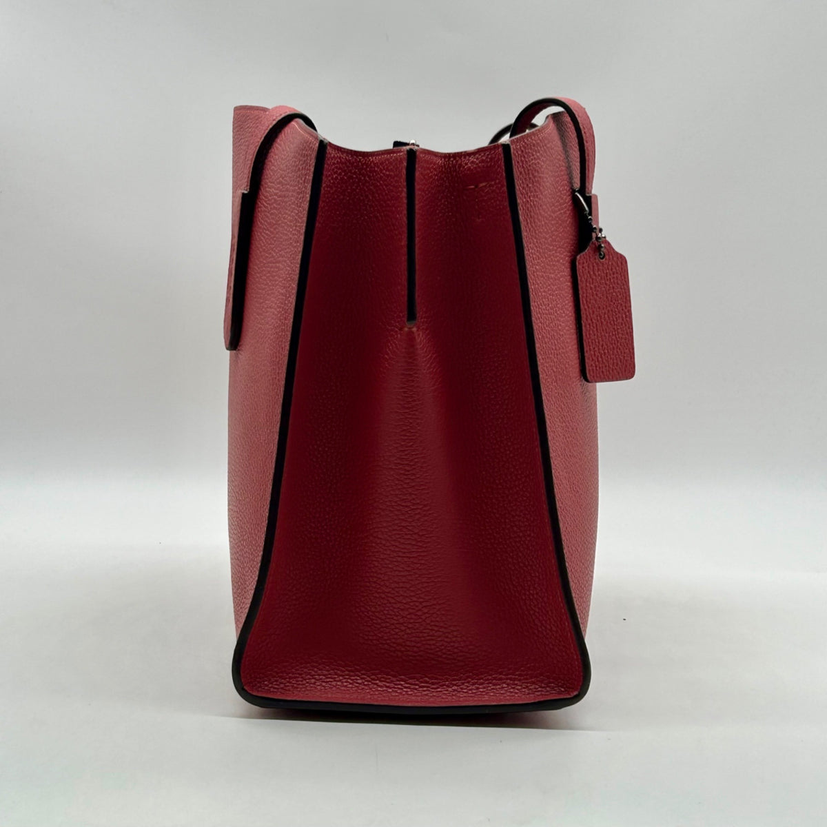 Coach Red Pebbled Leather Charlie Carryall Bag 25137