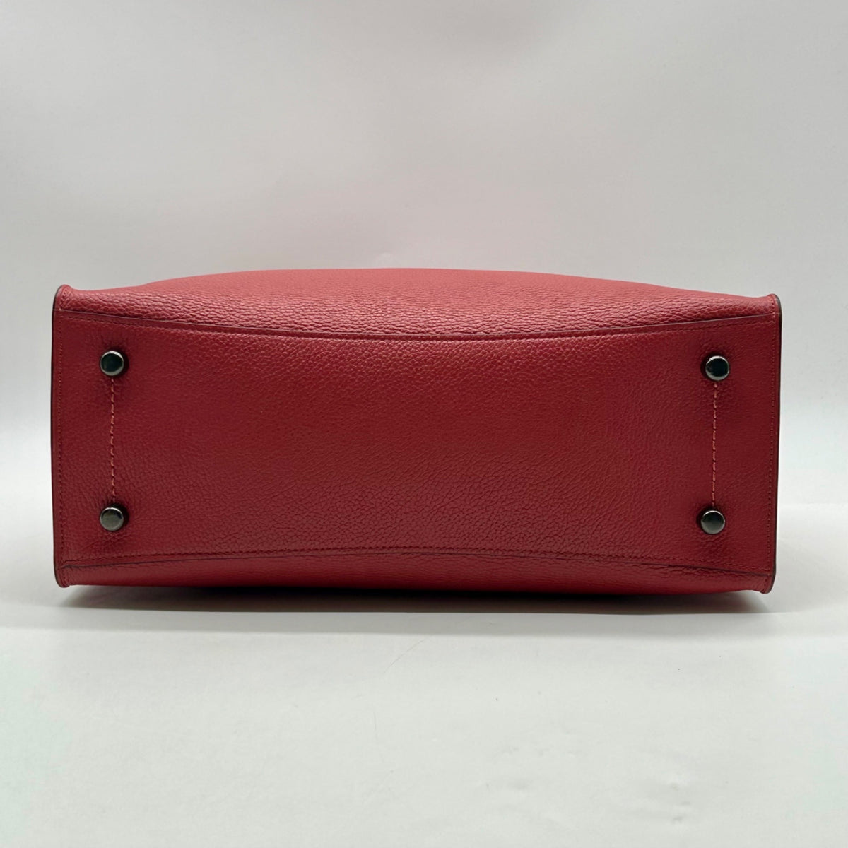 Coach Red Pebbled Leather Charlie Carryall Bag 25137