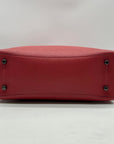 Coach Red Pebbled Leather Charlie Carryall Bag 25137