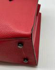 Coach Red Pebbled Leather Charlie Carryall Bag 25137