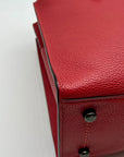 Coach Red Pebbled Leather Charlie Carryall Bag 25137