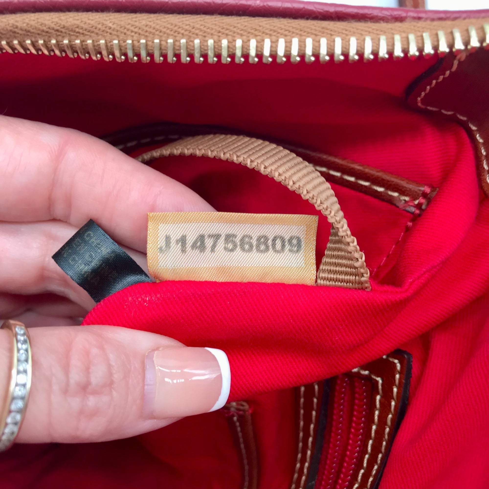 Dooney &amp; Bourke Wine Pebbled Leather Wexford Crossbody Bag