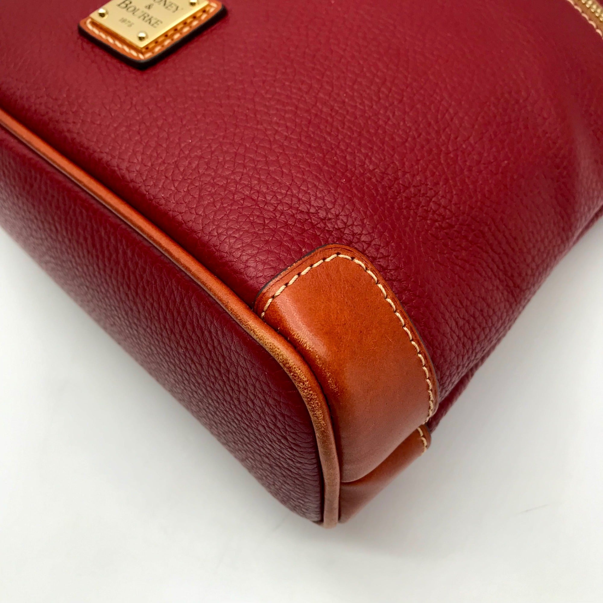 Dooney &amp; Bourke Wine Pebbled Leather Wexford Crossbody Bag