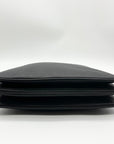 Kate Spade Black Leather Triple Gusset Crossbody Bag