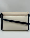 Kate Spade Cream & Black Leather Envelope Crossbody Bag