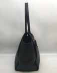 Fossil Black Leather Tessa Shopper Tote