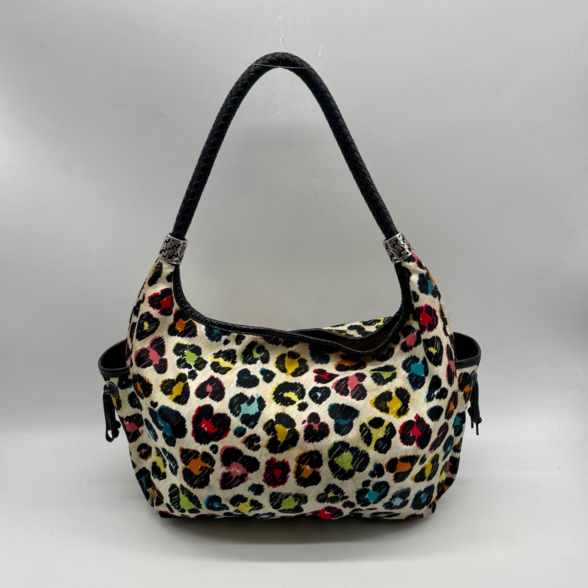 Brighton Soft Multicolor Leopard Print Fabric Shoulder Bag