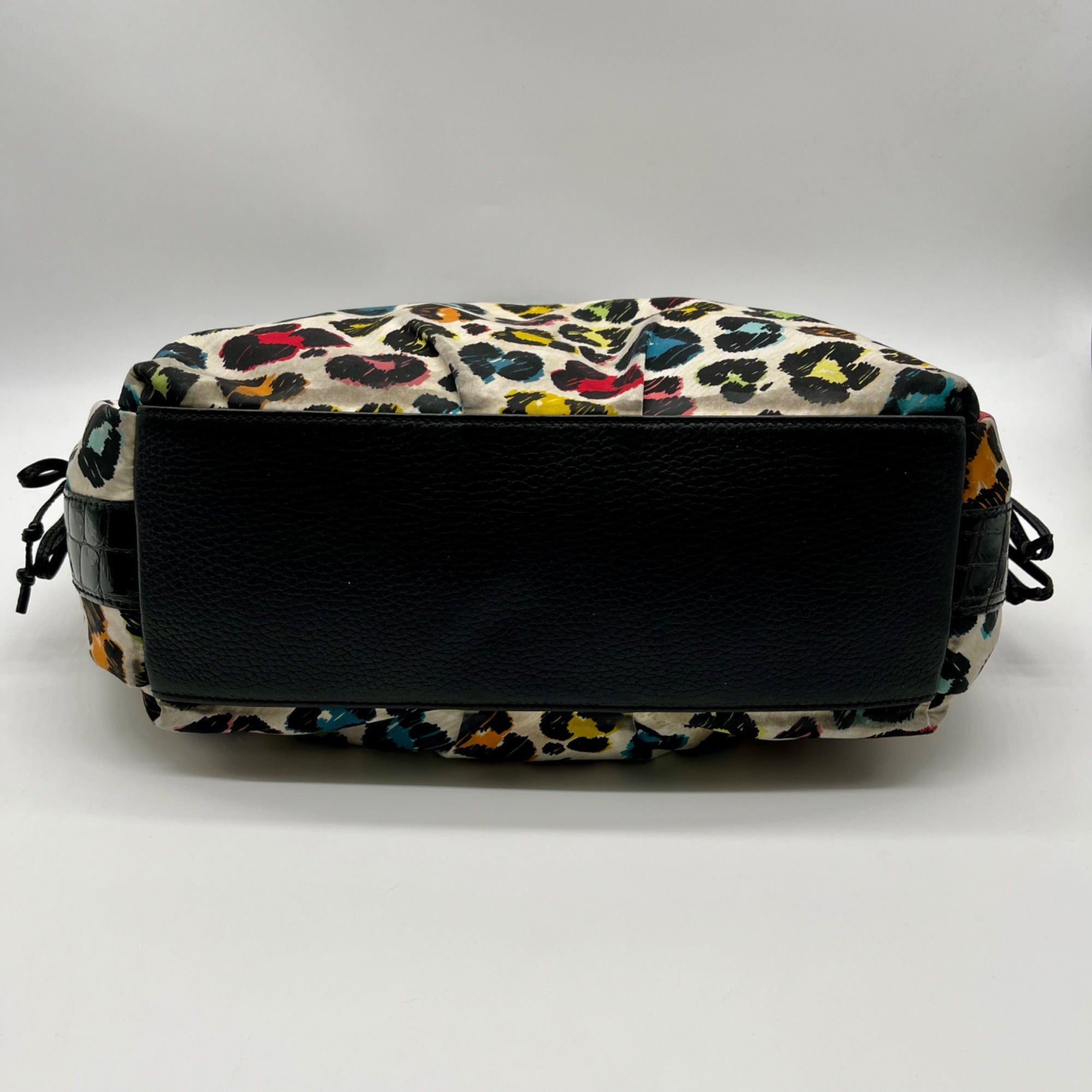Brighton Soft Multicolor Leopard Print Fabric Shoulder Bag