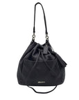 Coach Stone Gray Pebbled Leather Avery Drawstring Bucket Bag  F27003