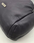 Coach Stone Gray Pebbled Leather Avery Drawstring Bucket Bag  F27003