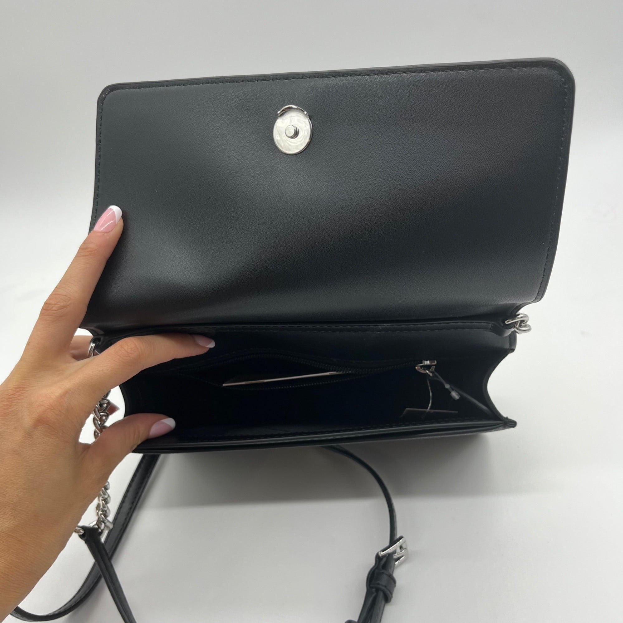 Michael Kors Black Jet Set Signature Logo Crossbody Bag