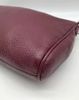 Coach Red Wine Pebbled Leather Carrie Convertible Crossbody Bag