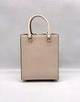 Coach Tote 16 Crossgrain Leather Chalk White Convertible Crossbody Tote CJ795