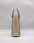 Coach Tote 16 Crossgrain Leather Chalk White Convertible Crossbody Tote CJ795