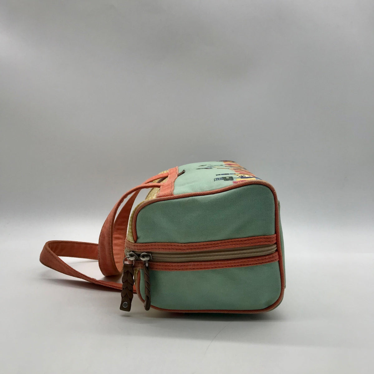 Fossil Multicolored Canvas Cosmetic Pouch