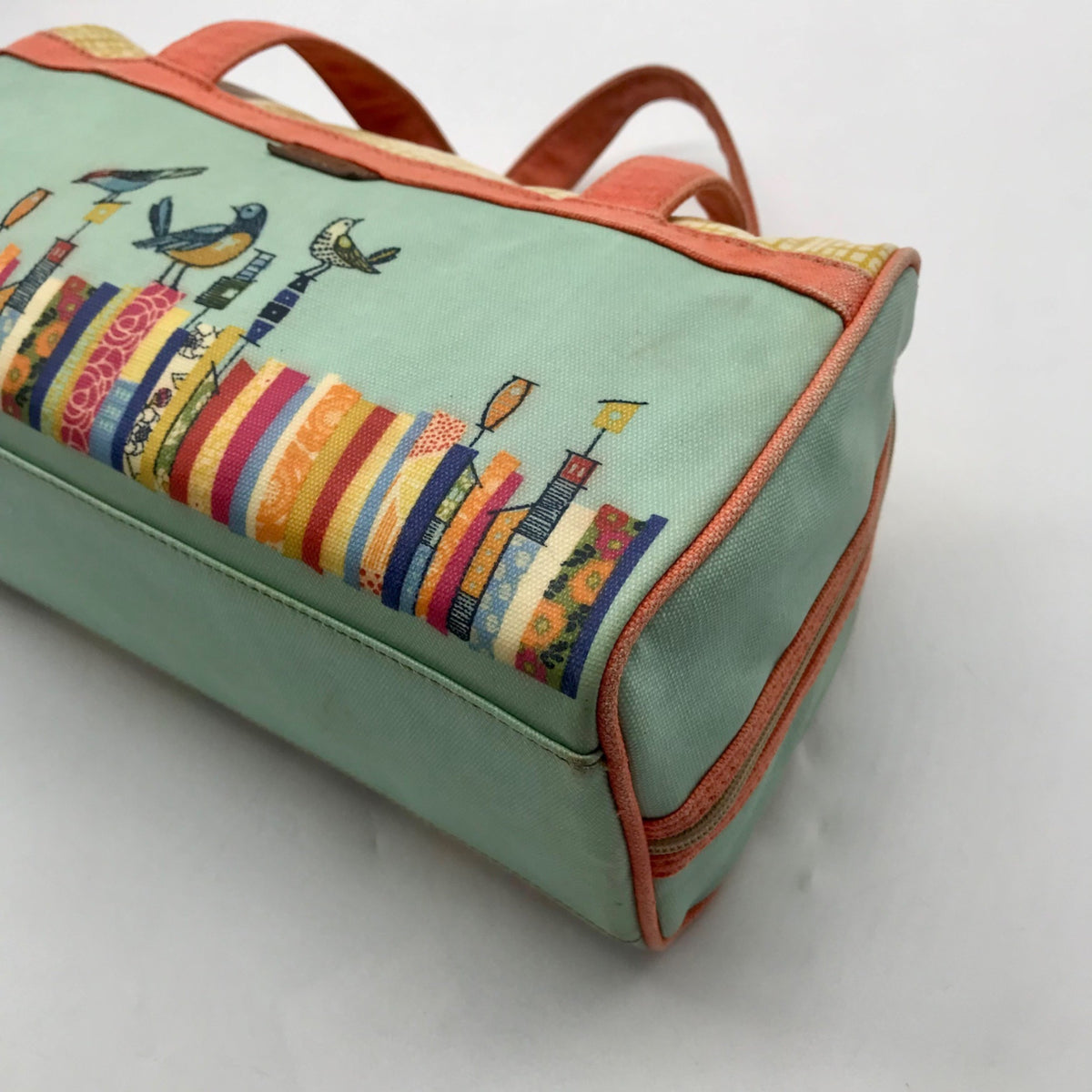 Fossil Multicolored Canvas Cosmetic Pouch