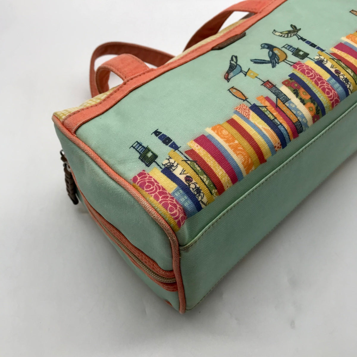 Fossil Multicolored Canvas Cosmetic Pouch
