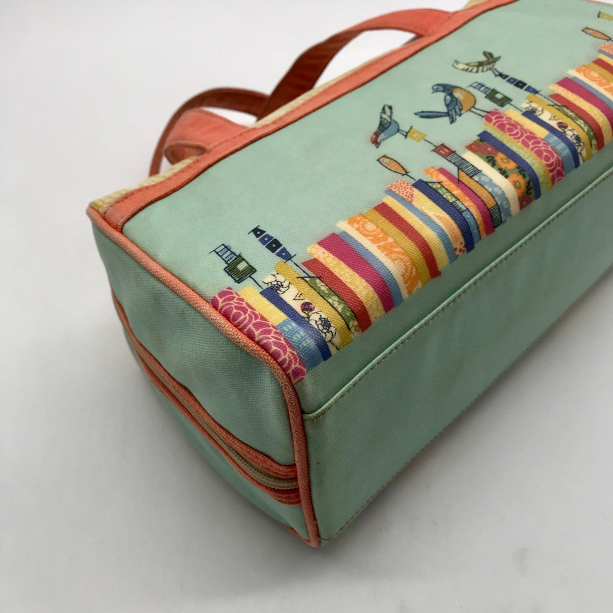 Fossil Multicolored Canvas Cosmetic Pouch
