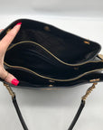 Michael Kors Black Saffiano Leather Lori Chain Tote Bag