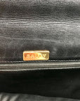 Bally Black Quilted Leather Top Handle Handbag