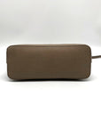 Michael Kors Large Cindy Taupe Saffiano Leather Domed Crossbody