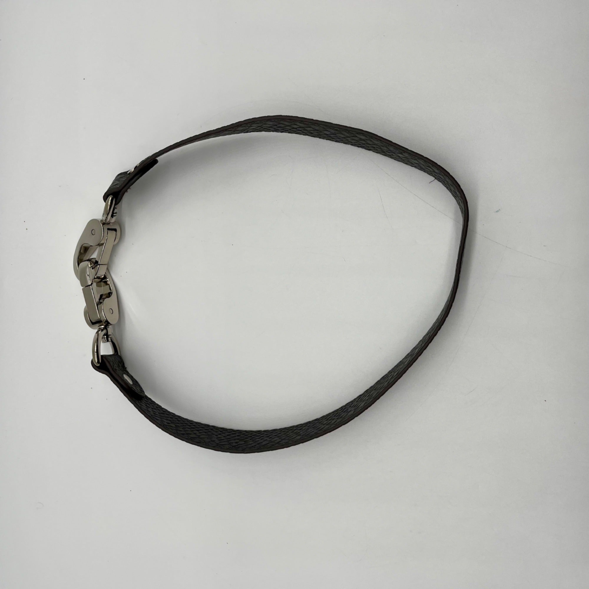 Jewell Grey Faux Snakeskin Shoulder Bag
