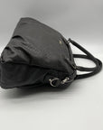 Jewell Grey Faux Snakeskin Shoulder Bag