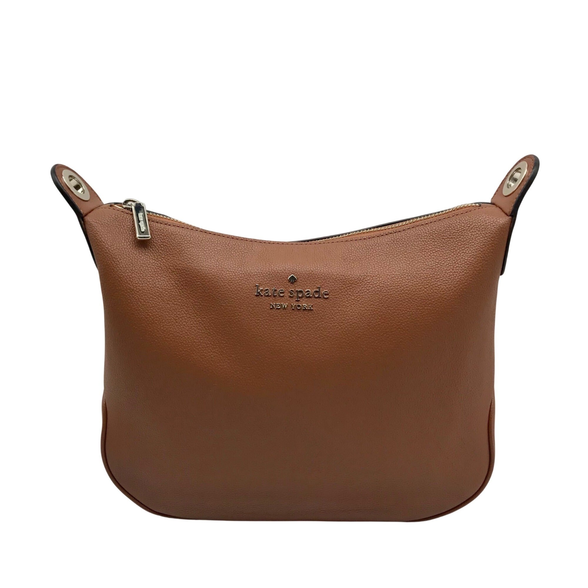 Kate Spade Brown Pebbled Leather Rosie Shoulder Bag