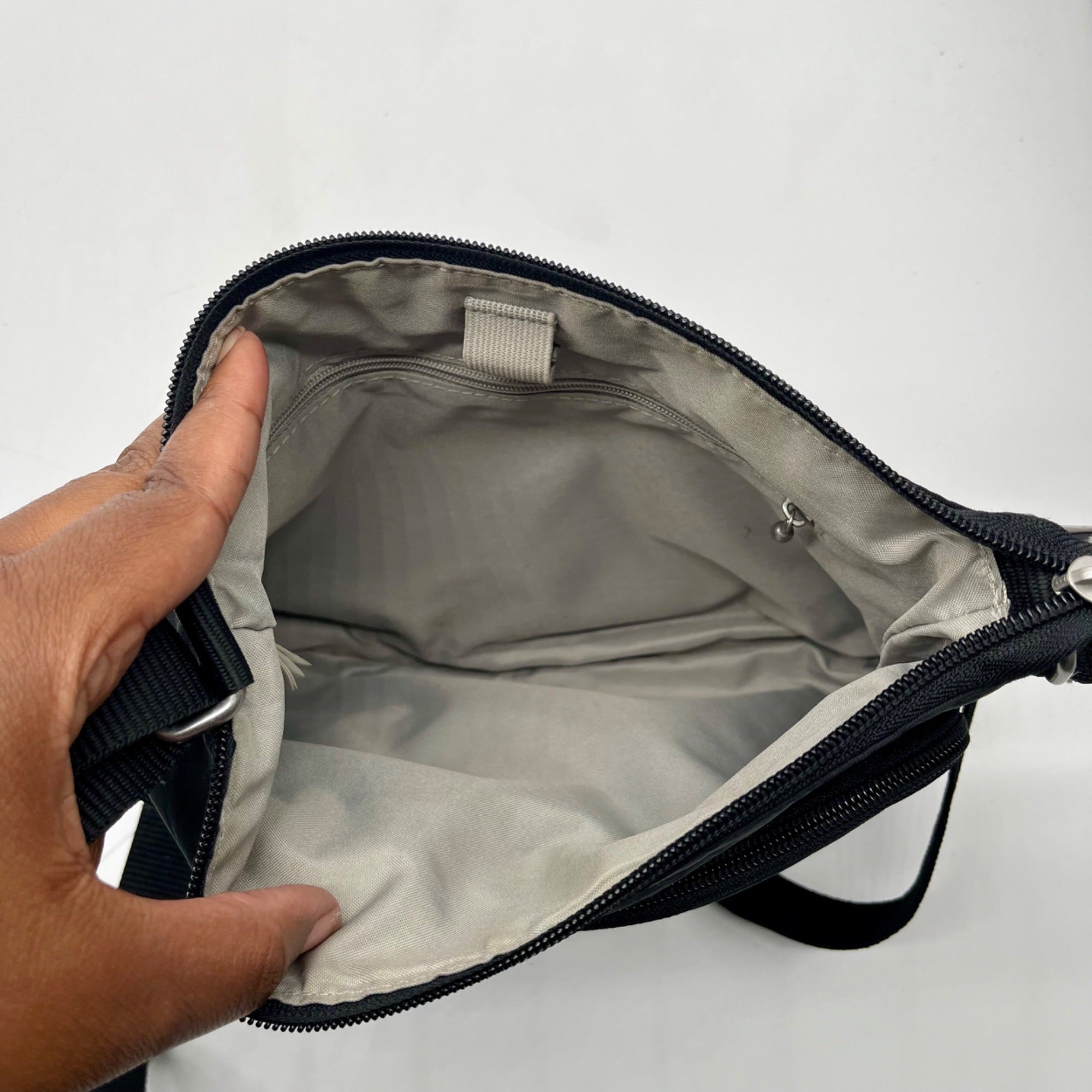 Baggallini Black Nylon Crossbody Bag