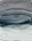 Kate Spade Light Blue Pearlized Leather Quilted Cloud Crossbody Clutch