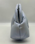 Kate Spade Light Blue Pearlized Leather Quilted Cloud Crossbody Clutch