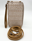 Giani Bernini Neutral Signature Phone Pouch Wallet Crossbody