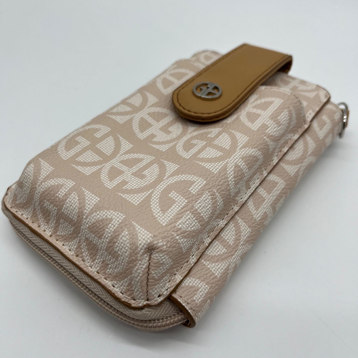 Giani Bernini Neutral Signature Phone Pouch Wallet Crossbody