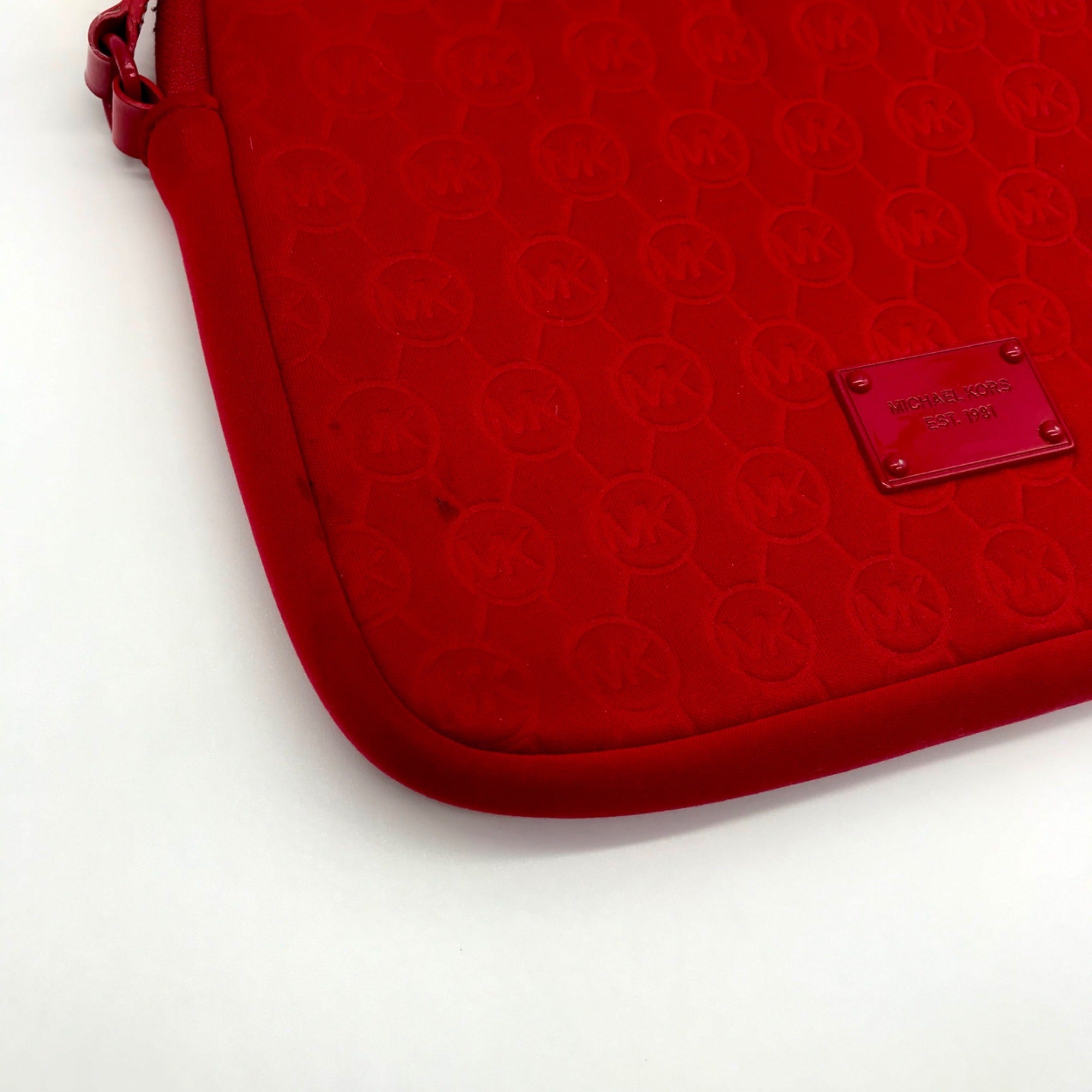 Michael Kors Bright Red Neoprene Tablet Case