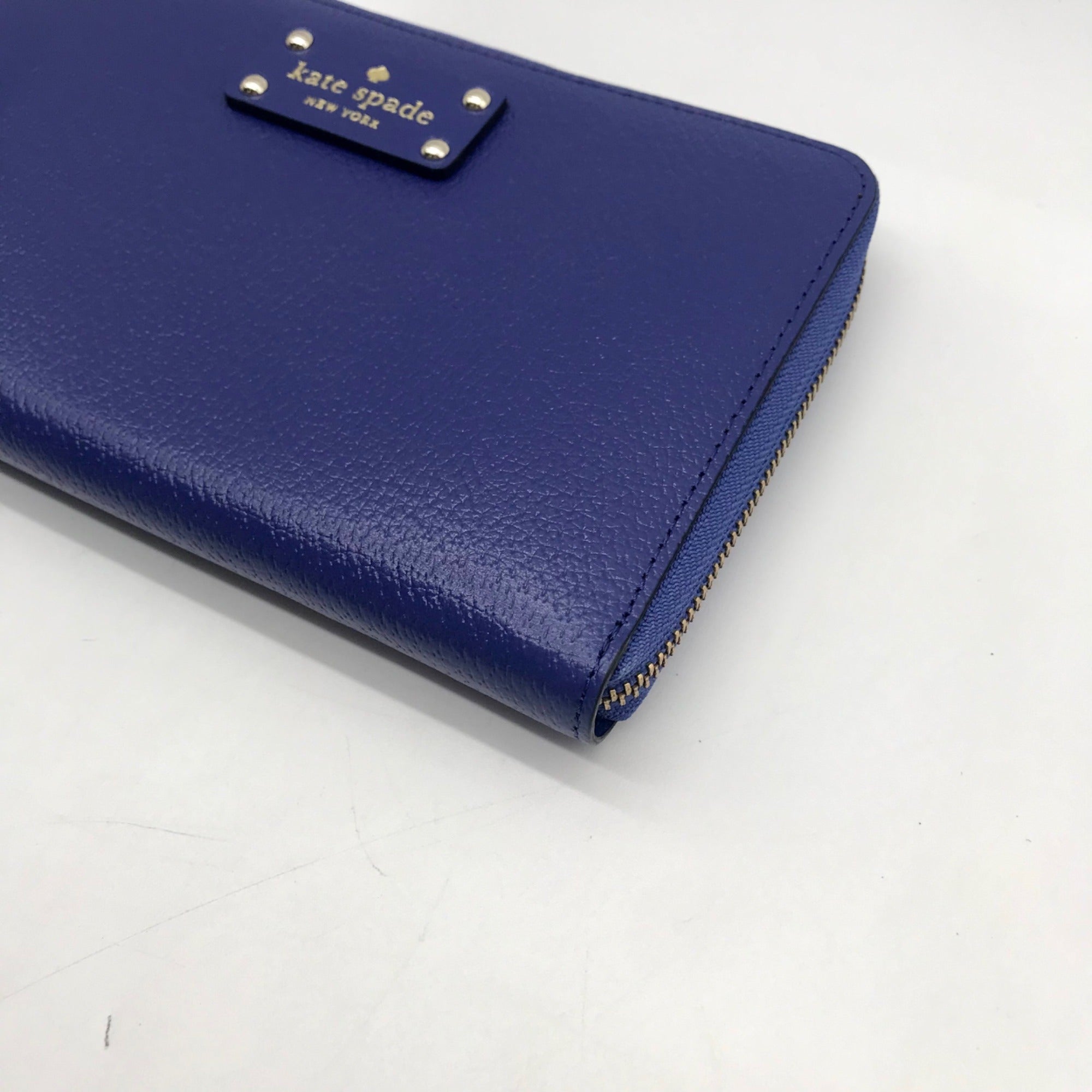 Kate Spade Blue Wellesley Neda Zip-Around Wallet