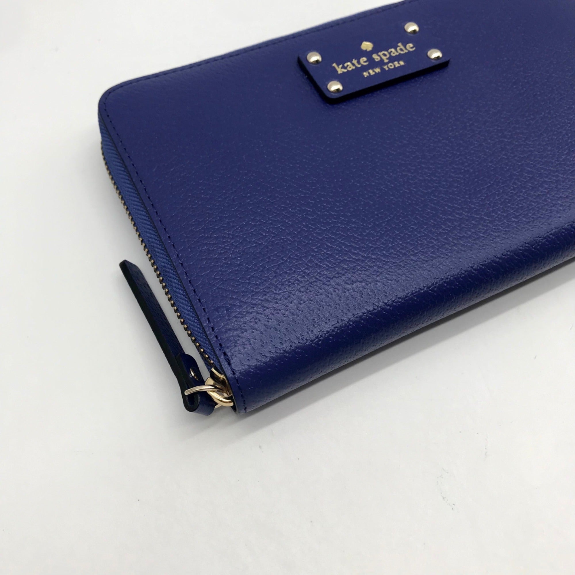 Kate Spade Blue Wellesley Neda Zip-Around Wallet
