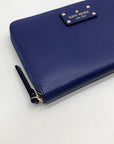 Kate Spade Blue Wellesley Neda Zip-Around Wallet