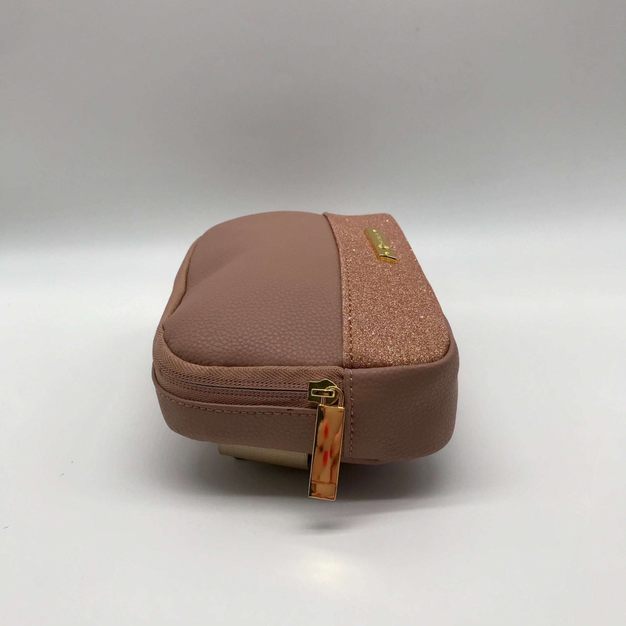 Joy Mangano Rose Gold Faux Leather Waist Bag