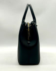 Michael Kors Black Saffiano Leather Middle Zip Savannah Convertible Tote