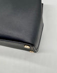 Michael Kors Black Saffiano Leather Middle Zip Savannah Convertible Tote