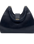 Brahmin Blue Leather Shoulder Bag